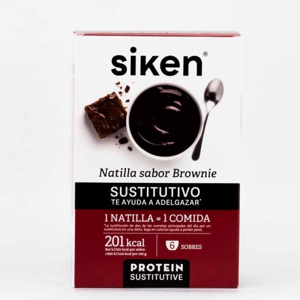 Siken Protein Sustitutive Natilla Brownie 6 Sobr